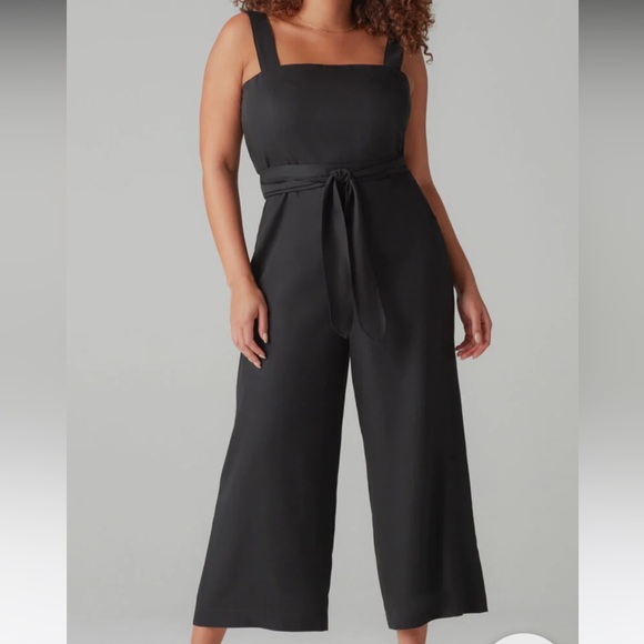 VETTA Pants & Jumpsuits Vetta The Two Piece Apron Jumpsuit Black